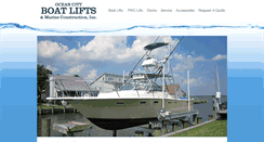 Desktop Screenshot of oceancityboatlifts.com